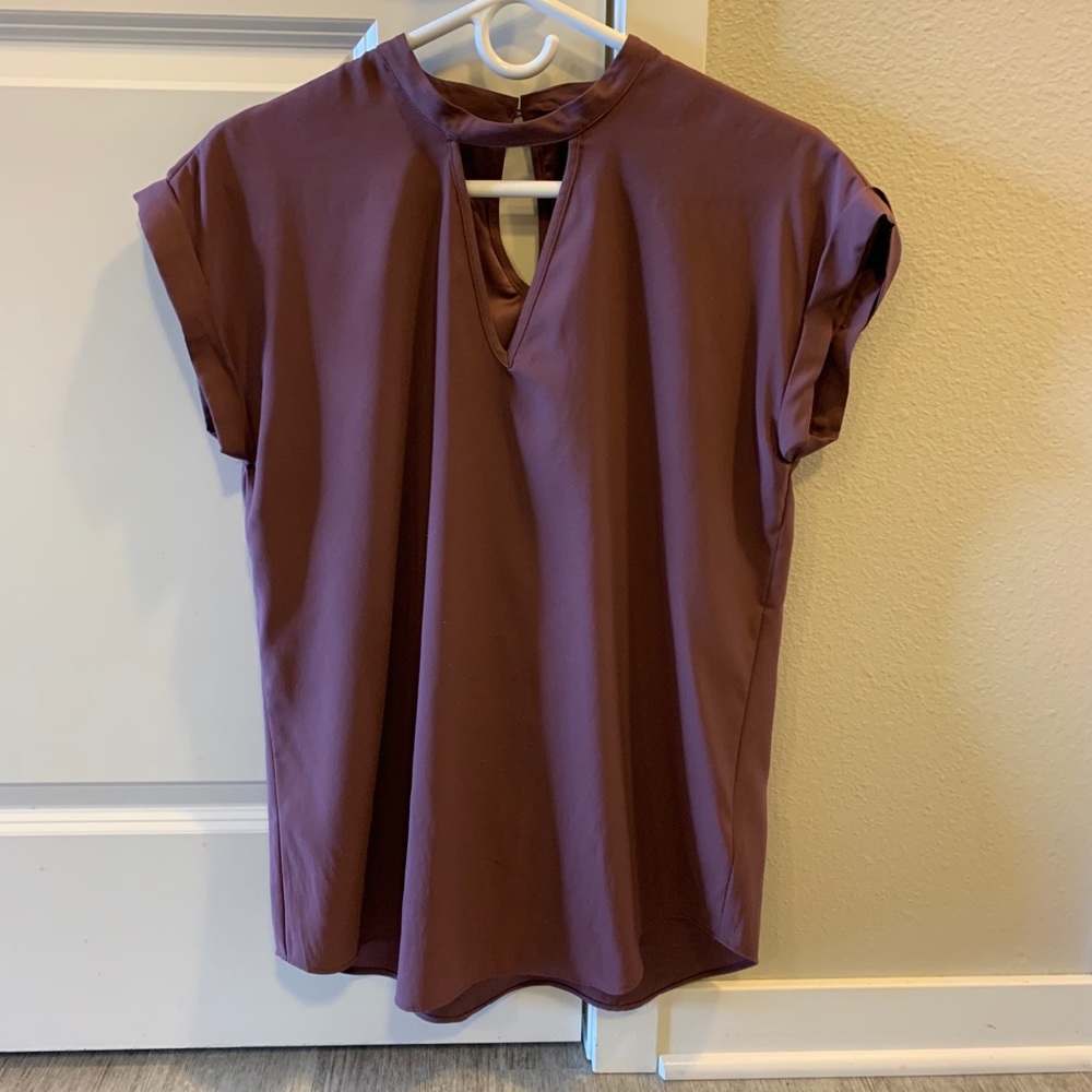 Express Cap Sleeve V Neck Top